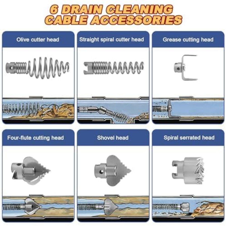 Drain Snake, Drain Auger with  - Drain Snake Flexible ulasan dan harga