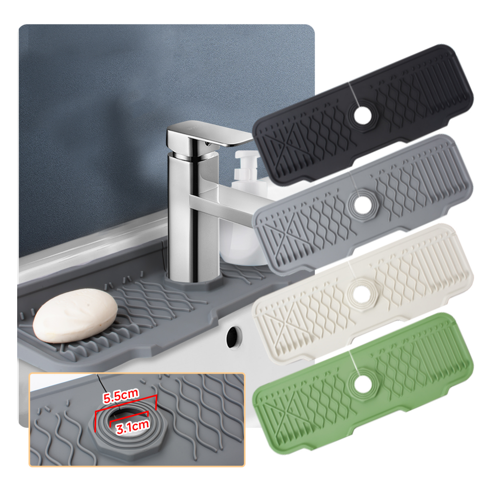 Kitchen sink splash guard, sil - Silicone Tap Washer ulasan dan harga