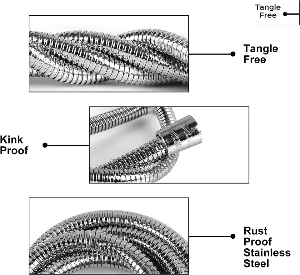 New 1.5m/2m /3m G1/2'' High Qu - Flexible Hose Braided ulasan dan harga